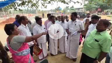 குன்றத்தூர்: நாவலூர் அரசு அடுக்குமாடி குடியிருப்பு மற்றும் படப்பை பகுதிகளில் SIR பணிகள் குறித்து அதிமுக முன்னாள் அமைச்சர் வி.சோமசுந்தரம் நேரடி கள ஆய்வு