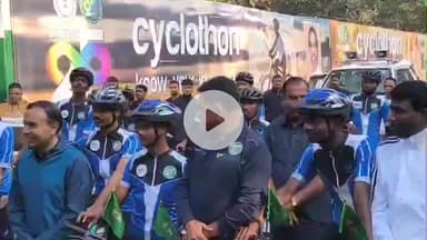 कांके: खेल मंत्री ने मोरहाबादी मैदान स्थित बापू वाटिका से साइकिल रैली को हरी झंडी दिखाकर किया रवाना