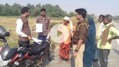 नौतनवा: हरदीडाली में पराली जलाने वाले दो किसानों को जारी किया गया नोटिस