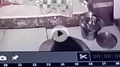 मथुरा: वृन्दावन: संस्कारी चोर की करतूत कैमरे में कैद, हनुमान जी के मुकुट, माला और शंख चोरी करने के बाद किया दंडवत प्रणाम