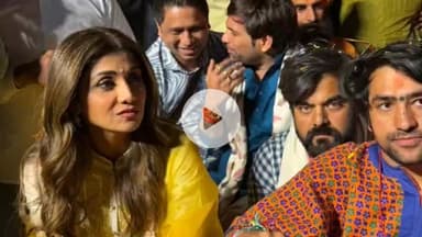 मथुरा: फिल्म अभिनेत्री शिल्पा शेट्टी सहित फिल्मी सितारों ने सनातन पदयात्रा में धीरेंद्र शास्त्री से लिया आशीर्वाद