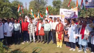 चूरू: चूरू में वंदे मातरम गीत के 150 वर्ष पूर्ण होने पर रैली का आयोजन, विधायक भी रहे मौजूद