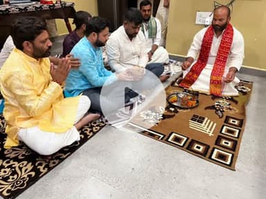 परशुराम मंदिर प्राण प्रतिष्ठा महोत्सव में शिव पुराण कथा परम पूज्य देवी कृष्ण प्रिया जी को आमंत्रित करती भार्गव परिवार