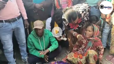 कोकर झिबरी मोड़ में हाथी ने ली एक आदमी की जान, ग्रामीण सुबह 7 बजे से सड़क जाम किए हुए हैं।#viral