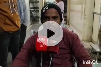 పెద్దేముల్: విచారణకు పిలిచి లాటిదెబ్బలు కొట్టారని పెద్దెములు పోలీసులపై ఆరోపించిన మంబాపూర్ ఫిరోజ్