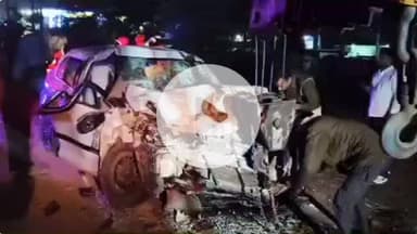 झालरापाटन: जालमपुरा के पास हाईवे 52 पर सड़क दुर्घटना में दो की मौत, पांच घायल, रॉन्ग साइड ट्रक ने कार को टक्कर मारी