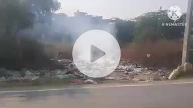 सोनीपत: सोनीपत में एनजीटी नियमों की अनदेखी, ककरोई रोड पर कचरा जलाया, एक्यूआई 346 दर्ज