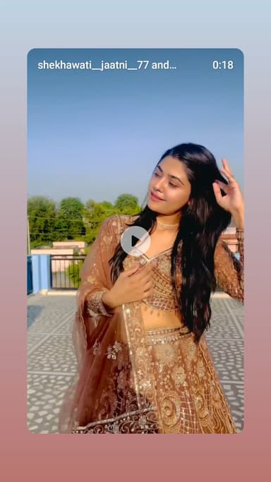 new designer Lahenga 😊 
the swagatam churu 💥