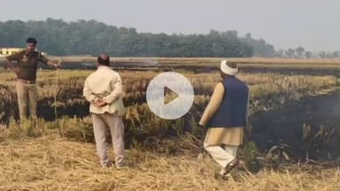 महाराजगंज: अंध्या सिवान में पराली जलाने के मामले में श्यामदेउरवा पुलिस ने 1 किसान पर की कार्रवाई