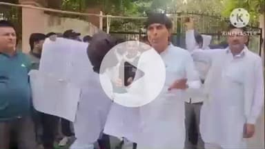 सोनीपत: बिजली विभाग में ठेके पर लगे कर्मचारियों को हटाने के विरोध में छोटूराम चौक से डीसी कार्यालय तक प्रदर्शन