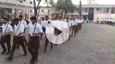 केसली: आरएसएस ने मनाया विजय दशमी उत्सव, नगर के प्रमुख मार्गों से निकला विशाल पथ संचलन