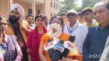 धार: धार में यूनिटी मार्च में शामिल हुईं केंद्रीय राज्यमंत्री सावित्रि ठाकुर, मीडिया से की बातचीत