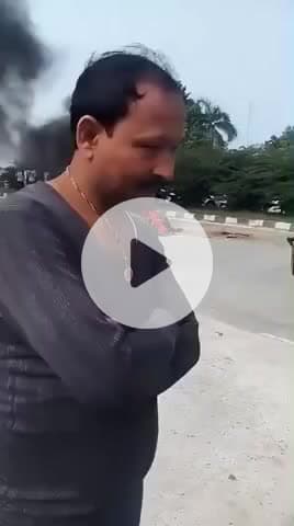 जौनपुर: कुल्हनामऊ हाईवे पर बस और बुलेट के बीच हुई भीषण टक्कर, दो लोग घायल