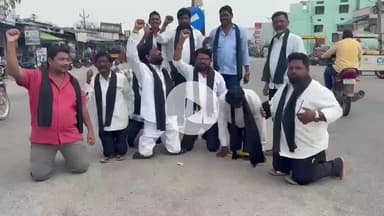 నేరేడుచర్ల: నేరేడుచర్ల ప్రధాన కూడలిలో బీసీ ఎస్సీ ఎస్టీ జేఏసీ
ఆధ్వర్యంలో  నిరసన ఎందుకంటే....!