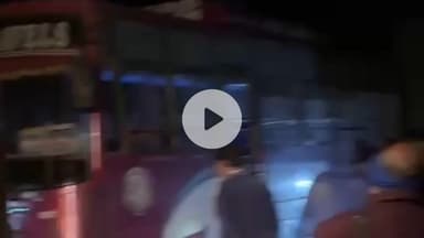 कलोल: मलारी में बस नाली में गिरने से टला बड़ा हादसा, प्रशासन ने अफवाहों पर लगाया विराम