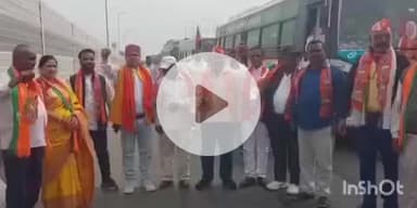 फतुहा: भाजपा नगर मंडल अध्यक्ष श्याम सुंदर केसरी के नेतृत्व में भाजपा के सैकड़ों कार्यकर्ता गांधी मैदान पहुंचे