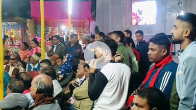 টিহু ভাগ: গোৱৰাদল পদ্মপাৰাৰ শ্রীশ্রী মা কালী দেৱালয়ত কালী পূজা, পূজাস্থলীত উপস্থিত জিলা কংগ্ৰেছৰ সভাপতি ৰাতুল পাটোৱাৰী