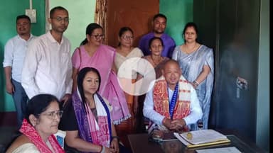 বাক্সা: আজি তামুলপুৰ জিলাৰ অন্তৰ্গত নাগ্ৰিজুলী  ICDS Project ত উপস্থিত সমাজ কল্যাণ বিভাগৰ কাৰ্যবাহী সদস্য প্ৰকাশ বসুমতাৰী