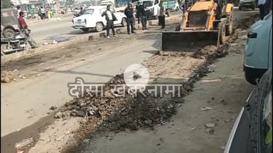 नगर परिषद आयुक्त कमलेश कुमार मीणा के निर्देश पर जयपुर रोड बाईपास पर चला पीला पंजा हटाया अतिक्रमण