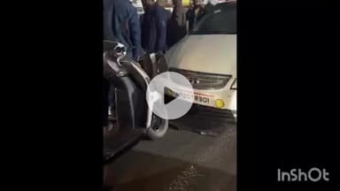 रसूलिया में कार चालक ने स्कूटी को टक्कर मारी, सड़क पर लगा जाम, वाहन चालक परेशान, वीडियो वायरल