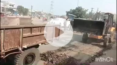 दौसा: दौसा नगर परिषद ने जयपुर बाईपास रोड पर हटाए अस्थाई अतिक्रमण, फिर चला पीला पंजा