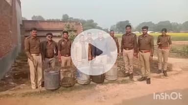 बिधूना: कस्बा के आदर्श नगर और किरतपुर मोहल्ले में आबकारी टीम ने किया छापा, 3000 किलोग्राम लहन किया नष्ट