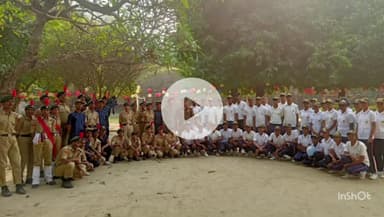 महाराजगंज: दिग्विजयनाथ इंटरमीडिएट कॉलेज चौक बाजार में मनाया गया एनसीसी दिवस