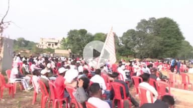 कांके: रांची में धर्मांतरण के खिलाफ आदिवासी संगठन का विरोध प्रदर्शन