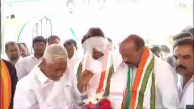 ఇబ్రహీంపట్నం: జిల్లా కాంగ్రెస్ అధ్యక్షులుగా నియమితులైన నందయ్యకు అభినందన సభ:పాల్గొన్న మంత్రి లక్ష్మణ్ కుమార్, మాజీ మంత్రి జీవన్ రెడ్డి