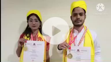राजगीर: निभा इंस्टिट्यूट के दो बी.फार्म छात्रों को दीक्षांत समारोह में स्वर्ण पदक मिला, संस्थान में खुशी