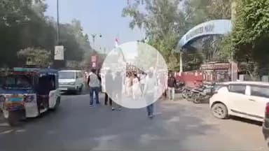 रोहतक: स्वतंत्रता सेनानी व संविधान निर्माता की जयंती से पूर्व कांग्रेस ने निकाली यात्रा