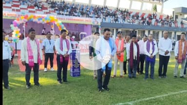 ওদালগুৰি: ওদালগুৰি ষ্টেডিয়ামত সৰ্বভাৰতীয় বডোফা উপেন্দ্ৰনাথ ব্ৰহ্ম স্বৰ্ণকাপ ফুটবল:উদ্বোধনী খেলত কোকৰাঝাৰ ৪-১ গ'লত বিজয়ী