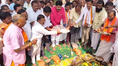 ಕನಕಗಿರಿ: ಪಟ್ಟಣದಲ್ಲಿನ ಸಚಿವ ಶಿವರಾಜ ಎಸ್. ತಂಗಡಗಿಯಿಂದ ಐತಿಹಾಸಿಕ ಲಕ್ಷ್ಮೀದೇವಿ ಕೆರೆಗೆ ಬಾಗಿನ ಅರ್ಪಣೆ