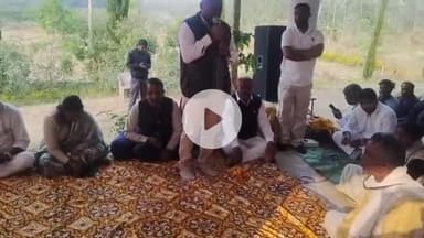 डिंडौरी: मध्यप्रदेश कांग्रेस प्रभारी हरीश चौधरी ने की बैठक, आप नेता अमर सिंह मार्को ने कांग्रेस की सदस्यता ली