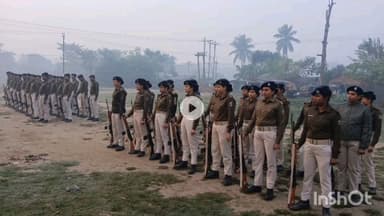 सिंघेश्वर: पुलिस केंद्र में एसपी के निर्देश पर पुलिसकर्मियों के अनुशासन के लिए परेड का आयोजन किया गया