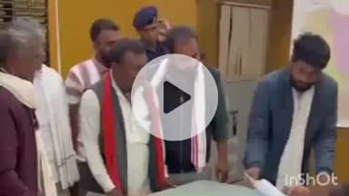 बारां: लाठखेड़ा ग्राम को पुनः खल्दा पंचायत में शामिल करने की मांग को लेकर प्रदर्शन कर एडीएम को ज्ञापन दिया