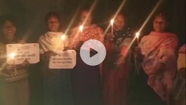 लोहरदगा: जोरी पंचायत के ओयना गांव में बाल विवाह मुक्त भारत के लिए कैंडल मार्च और शपथ कार्यक्रम आयोजित