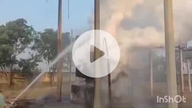 धौलपुर: मढाभाऊ 33/11 केवी उपकेंद्र के ट्रांसफार्मर में आग लगने से सप्लाई ठप, जांच के आदेश