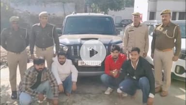 मुज़फ्फरनगर: भाकियू झंडा लगी स्कॉर्पियो ने पुलिस को रौंदने की कोशिश की, SP सिटी के हैंडल पकड़ते ही युवकों ने दौड़ाई कार