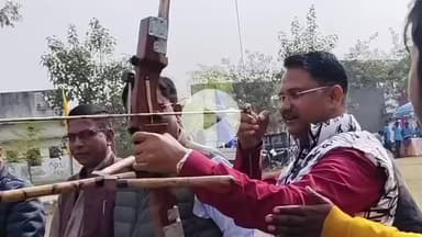 हज़ारीबाग: कर्जन ग्राउंड में दो दिवसीय आर्चरी सांसद खेल महोत्सव का भव्य शुभारंभ