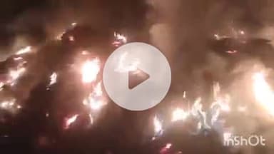 पतरघट: पतरघट के पामा में बगीचे में रखे 12 एकड़ धान के टाल में आग, लाखों का नुकसान, सीओ ने किया आकलन