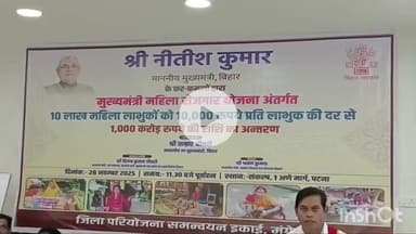 मुंगेर: मुख्यमंत्री महिला रोजगार योजना: मुंगेर में जिलाधिकारी ने 10 लाख महिलाओं को राशि अंतरित की