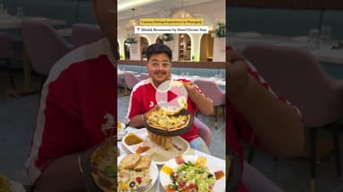 A Premium Pure Veg Fine Dine Experience😍 #ytshorts #food #prayagraj #luxurydining