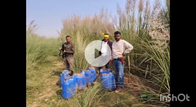 नबीनगर: सोन दियारा में पुलिस की बड़ी कार्रवाई, 280 लीटर स्प्रिट किया गया जब्त, अवैध शराब माफ़िया में मची हड़कंप