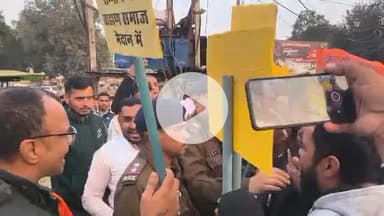 गोपद बनास: गांधी चौराहे पर ब्राह्मण समुदाय का विरोध, SI वर्मा का टंकी प्रहार! वीडियो वायरल