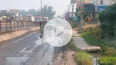 पानीपत: इसराना में सर्विस रोड पर गंदा पानी भरा, विकास कार्य ठप, दो मंत्रियों के क्षेत्र में बस अड्डा तक नहीं