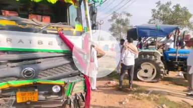 पानीपत: इसराना में ट्रक ने ट्रैक्टर को मारी टक्कर, किसान ने कूदकर बचाई जान, सड़क पर गिरने से गंभीर घायल, ड्राइवर फरार