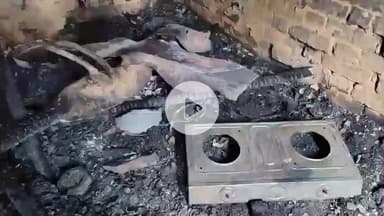 उतरौला: उतरौला तहसील अंतर्गत महादईया बाजार में खाना बनाते समय सिलेंडर में आग लगने से पूरा घर जलकर राख