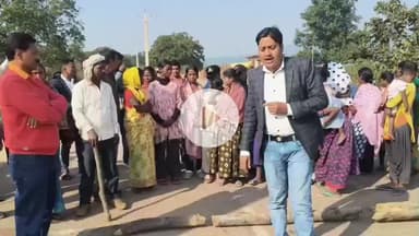 लोहरदगा: शांति नगेसिया की मौत से गांव में मातम, पोस्टमार्टम के बाद विरोध, सड़क पर उतरे लोग