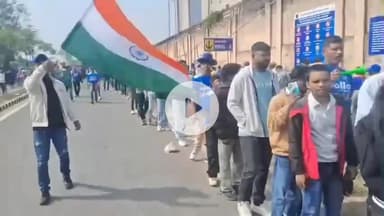 कांके: जेएससीए स्टेडियम में आज भारत और दक्षिण अफ्रीका के बीच वनडे मुकाबला, उमड़ी दर्शकों की भीड़